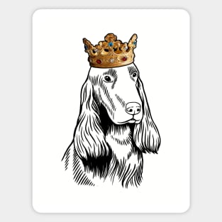 Field Spaniel Dog King Queen Wearing Crown Magnet